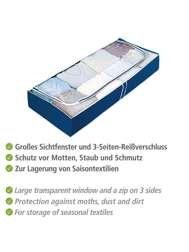 Unterbettkommode für platzsparende Aufbewahrung für Kleidung und Bettwäsche, 4er-Set
