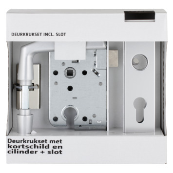Cilinderslot met aluminium slotplaat incl. kruk Doorn 50mm PC 55mm