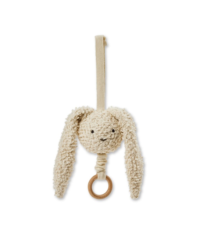 Smallstuff - Musik Mobil Kanin, Off. White Bouclé