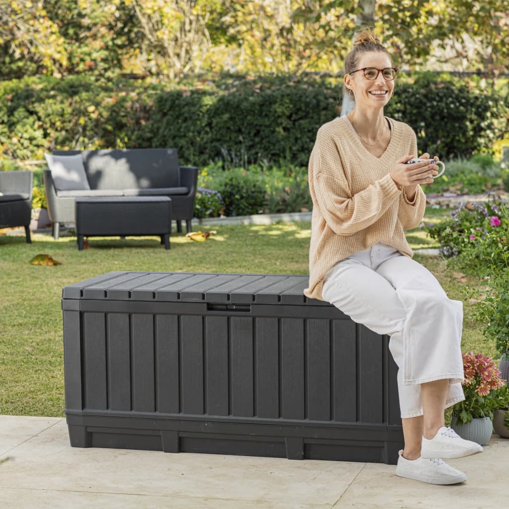 Keter Tuinbox Kentwood 350 L antraciet
