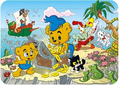 Kärnan Bamse Rammepuslespill Pirat 16 Brikker