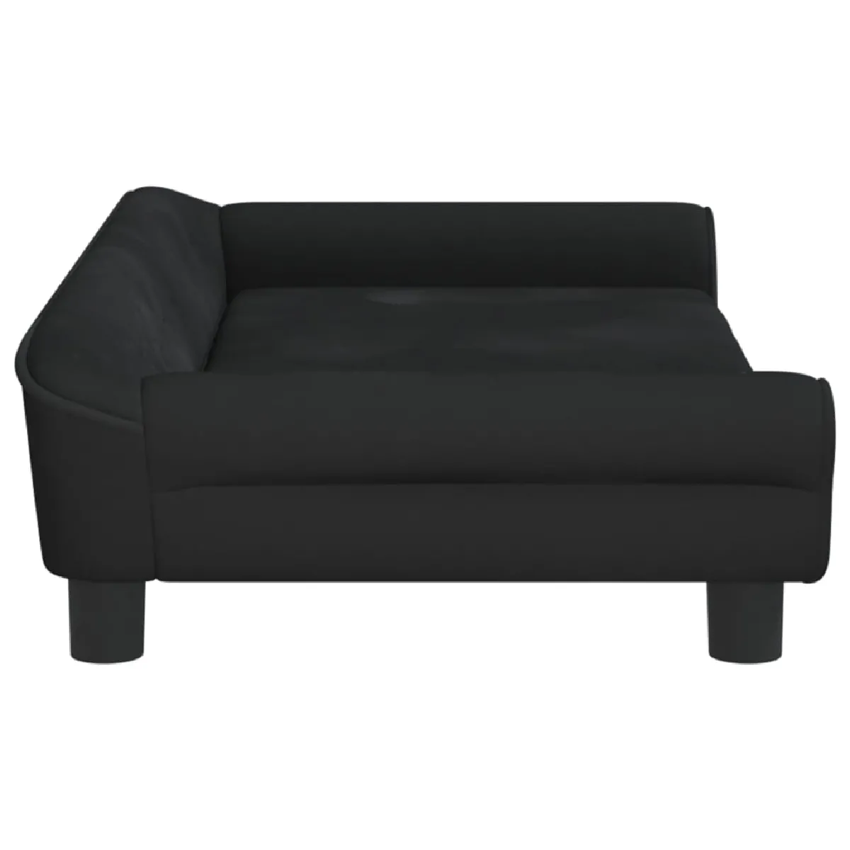 vidaXL Canapé Enfant Noir