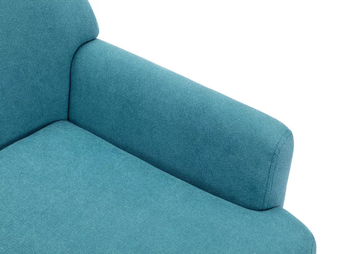Fauteuil en tissu bleu PALMARELO