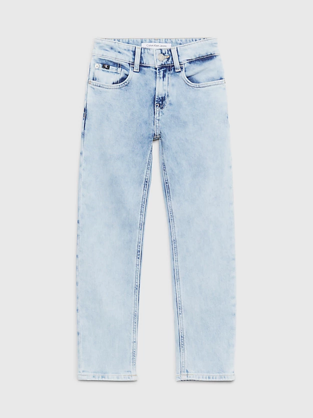 Calça jeans reta de cintura média