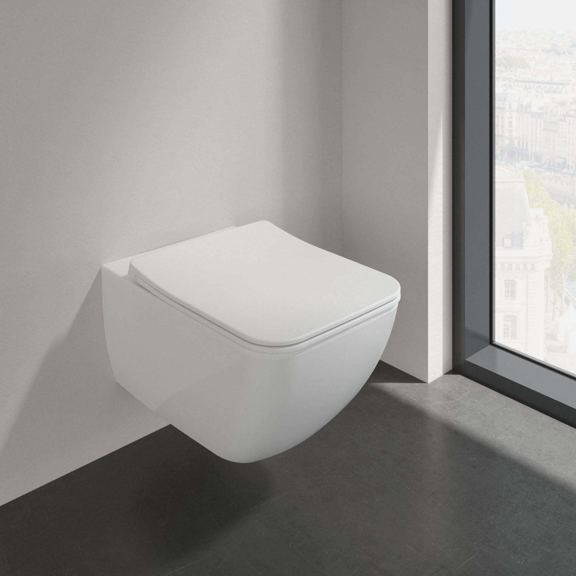 Villeroy & Boch Venticello randloos toilet CeramicPlus wit glans