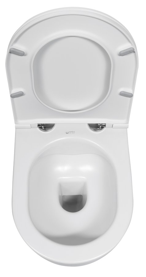 Isvea Infinity randloos toilet 53x36,5cm mat wit