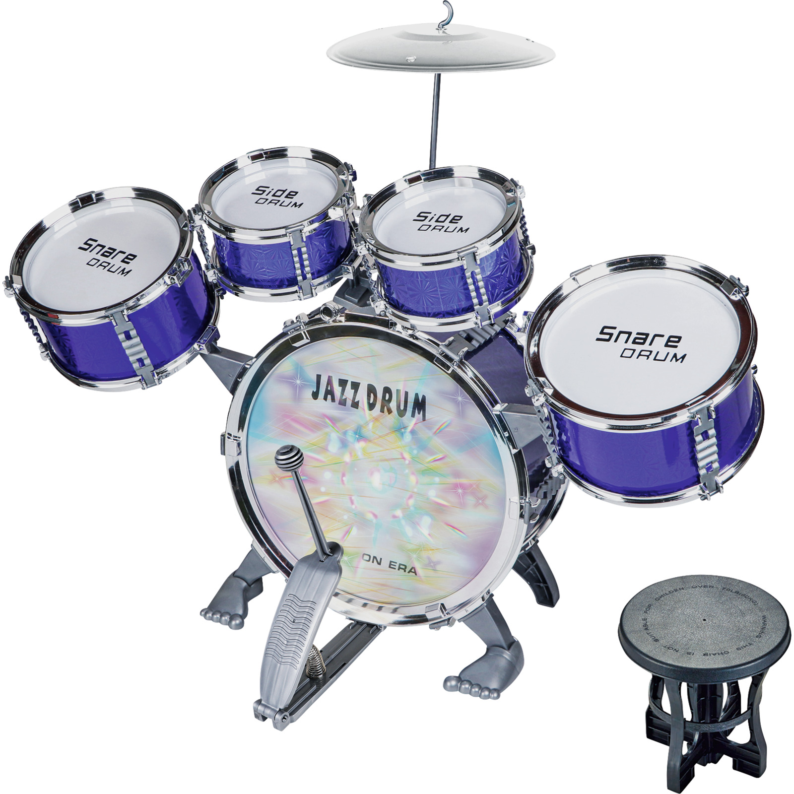 Trommel-Set gross 5 Drums blau