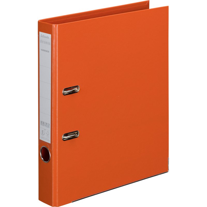 Classeur à levier cartonné Esselte Chromos Plus A4 - Dos 5 cm couleurs assorties classiques