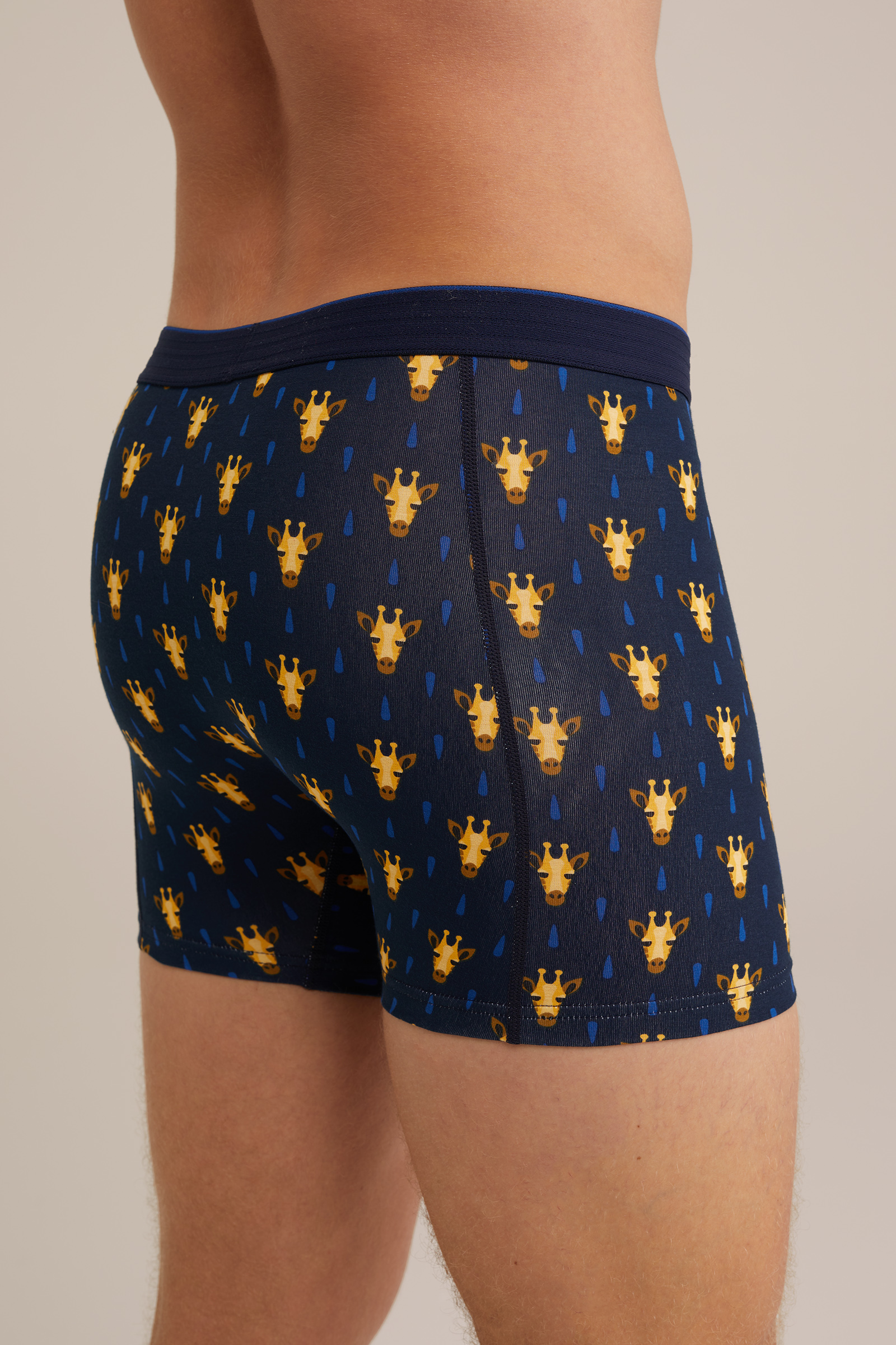 boxershort met dessin WE Fashion Donkerblauw