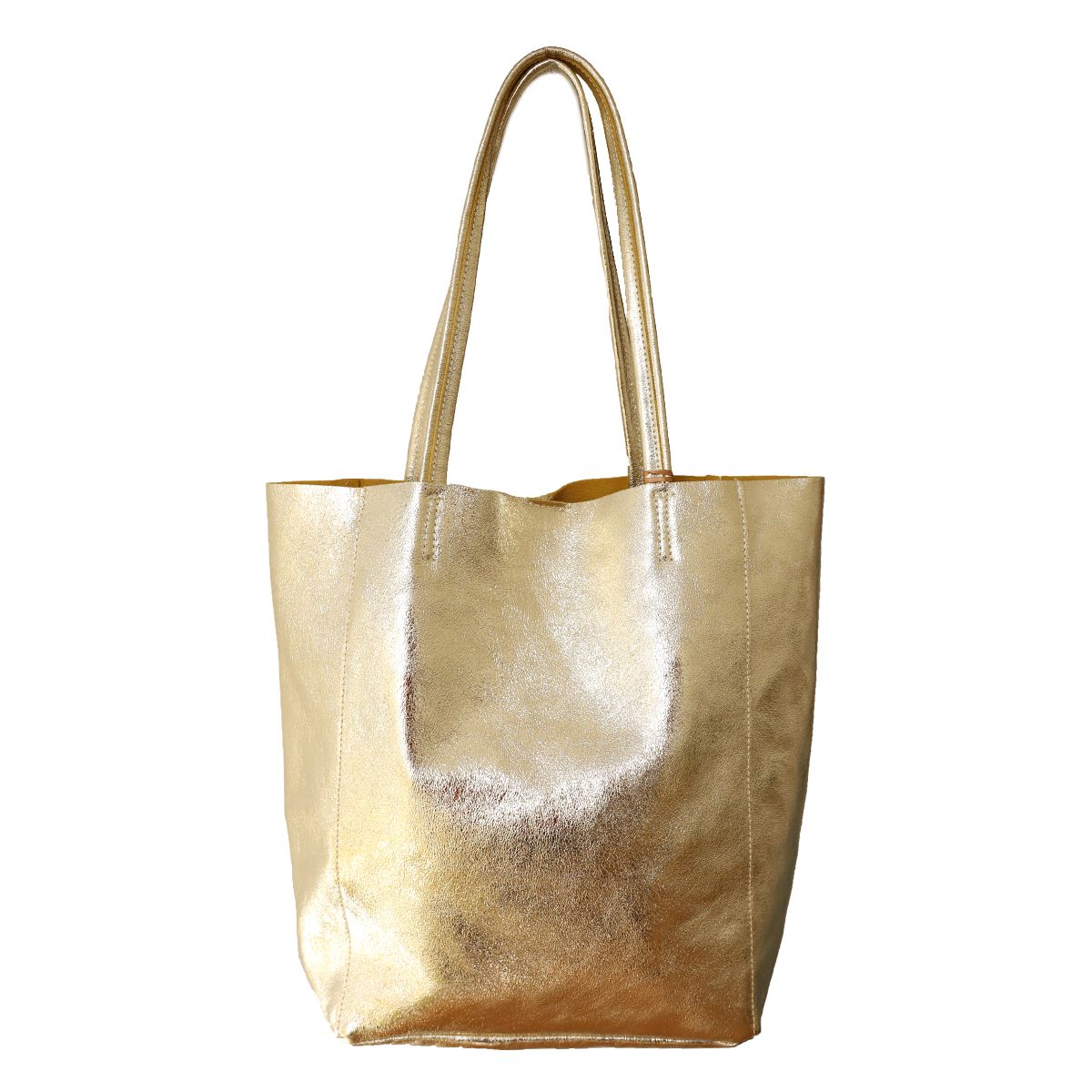Sac tote bag cuir doré Maison Suzanne