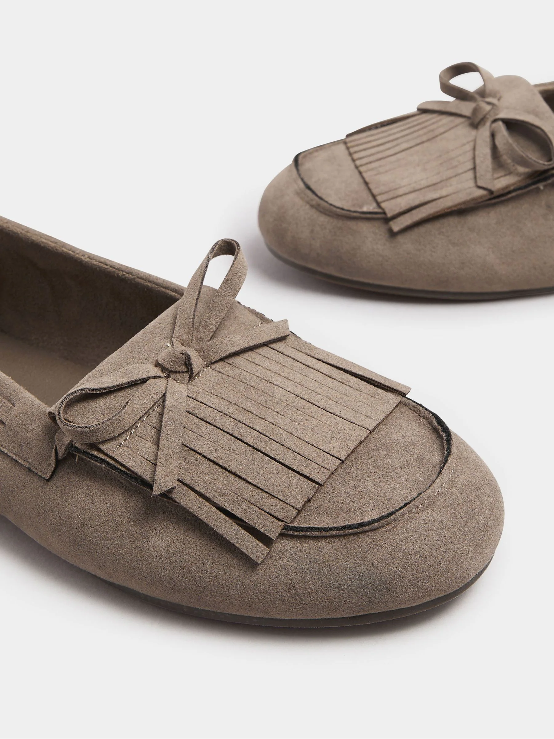 Bruin - Yours Curve Extra Wide Fit Fringe Moccasin Loafers