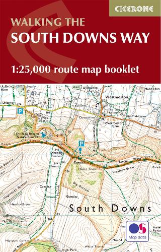 The South Downs Way Map Booklet: 1:25,000 OS Route Mapping (Paperback)
