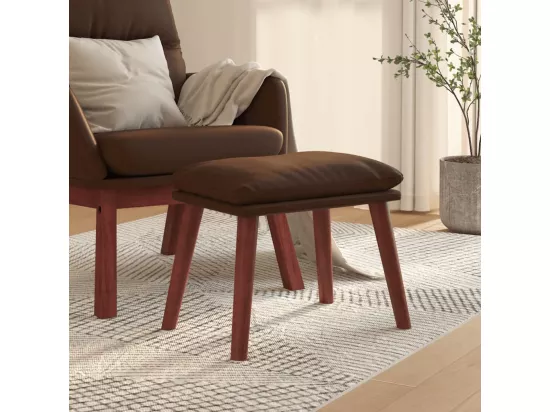 Repose-pied Marron 45x29,5x35 cm Similicuir
