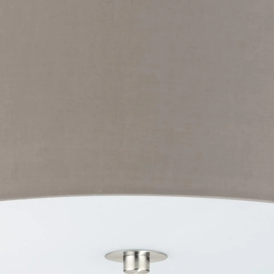 EGLOPasteri-Plafondlamp-3Lichts-ø475mm.-Nikkel-Mat-Taupe