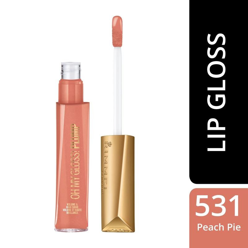 RIMMEL Oh My Gloss Plump 6,5 ml - 531 Peach Pie