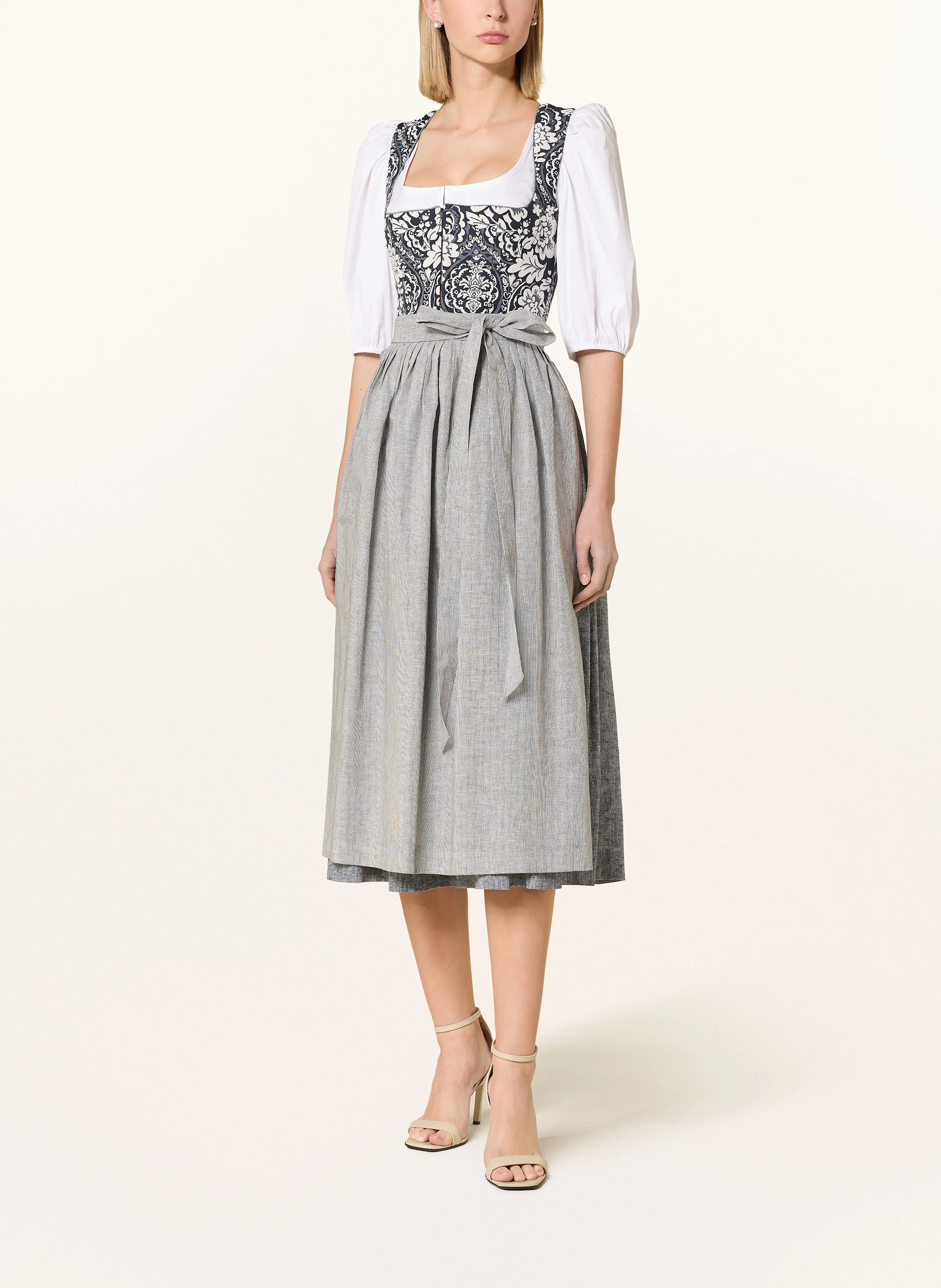 BERWIN & WOLFF Jacquard-Dirndl mit Leinen