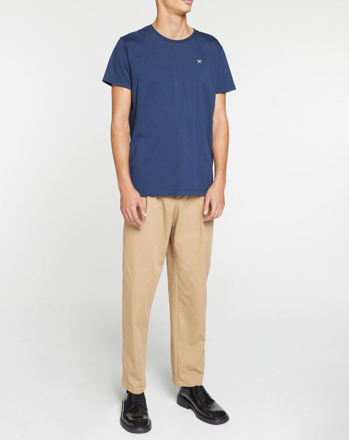 Hackett London T-Shirt Uni Logo bleu foncé