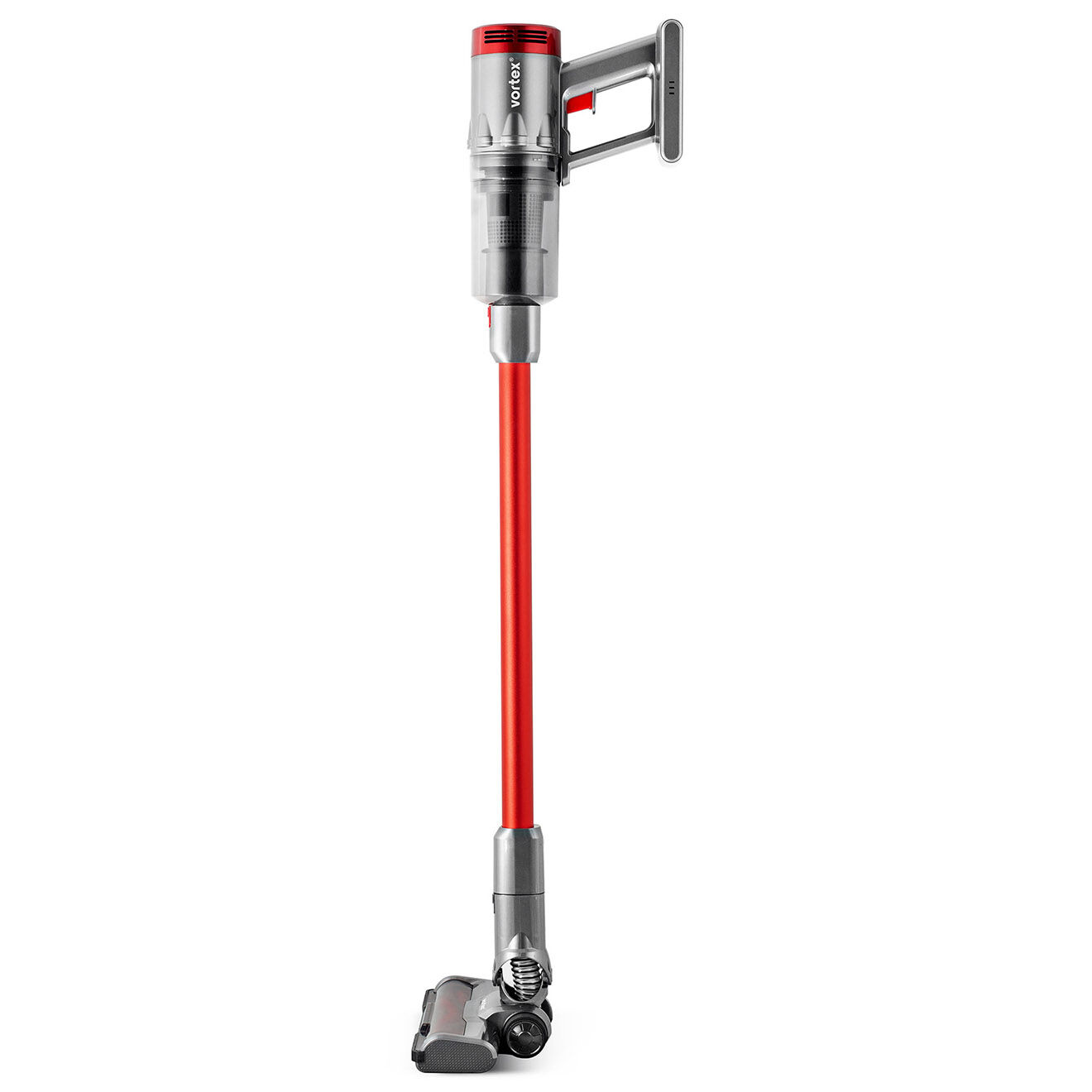 Vortex Aspirateur balai 2 en 1 sans fil gris/rouge - 23.5x23x119.5 cm