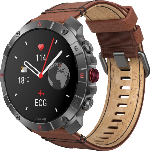 Polar Grit X2 Pro sportsur M-L (titanium/stål)