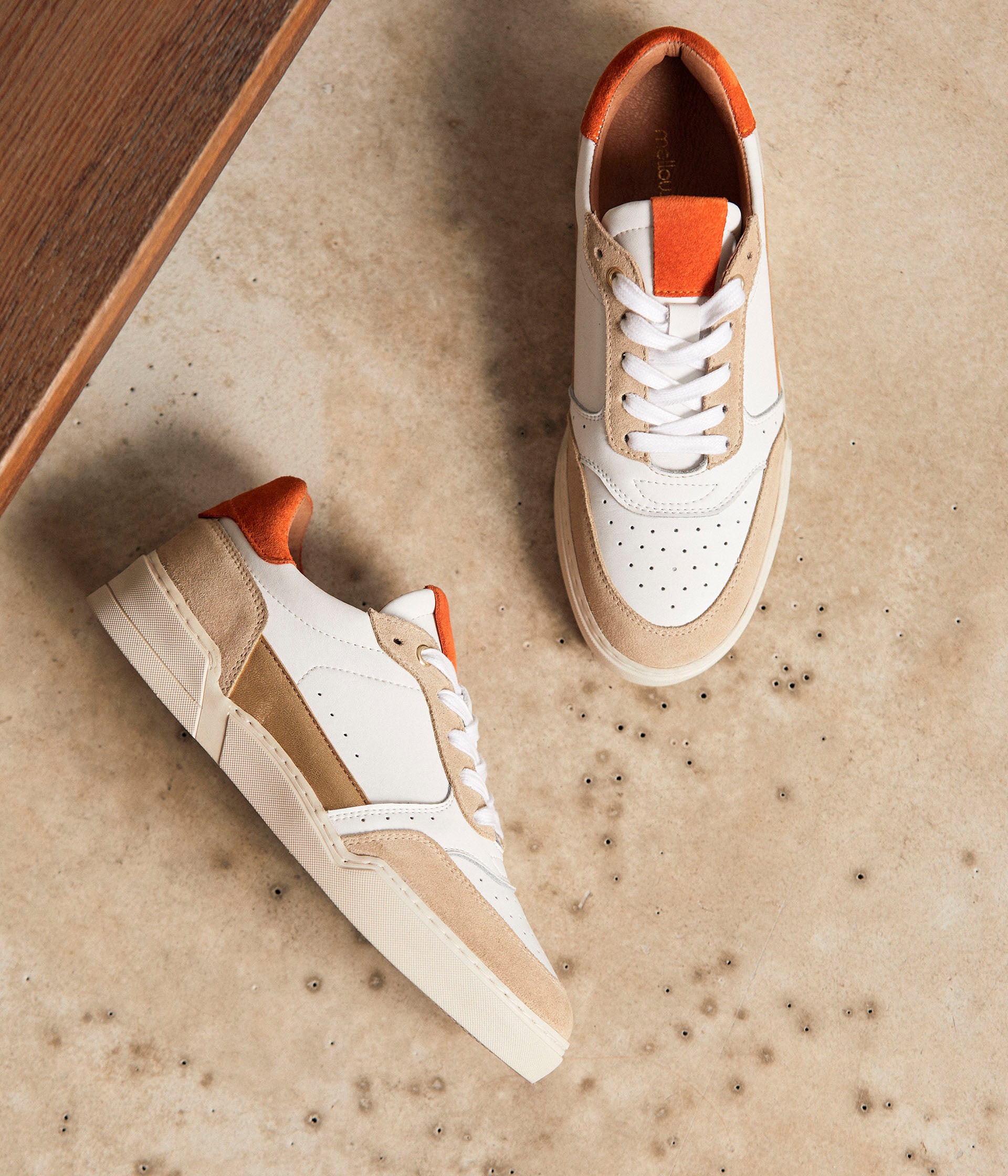 Baskets beige orange Tao