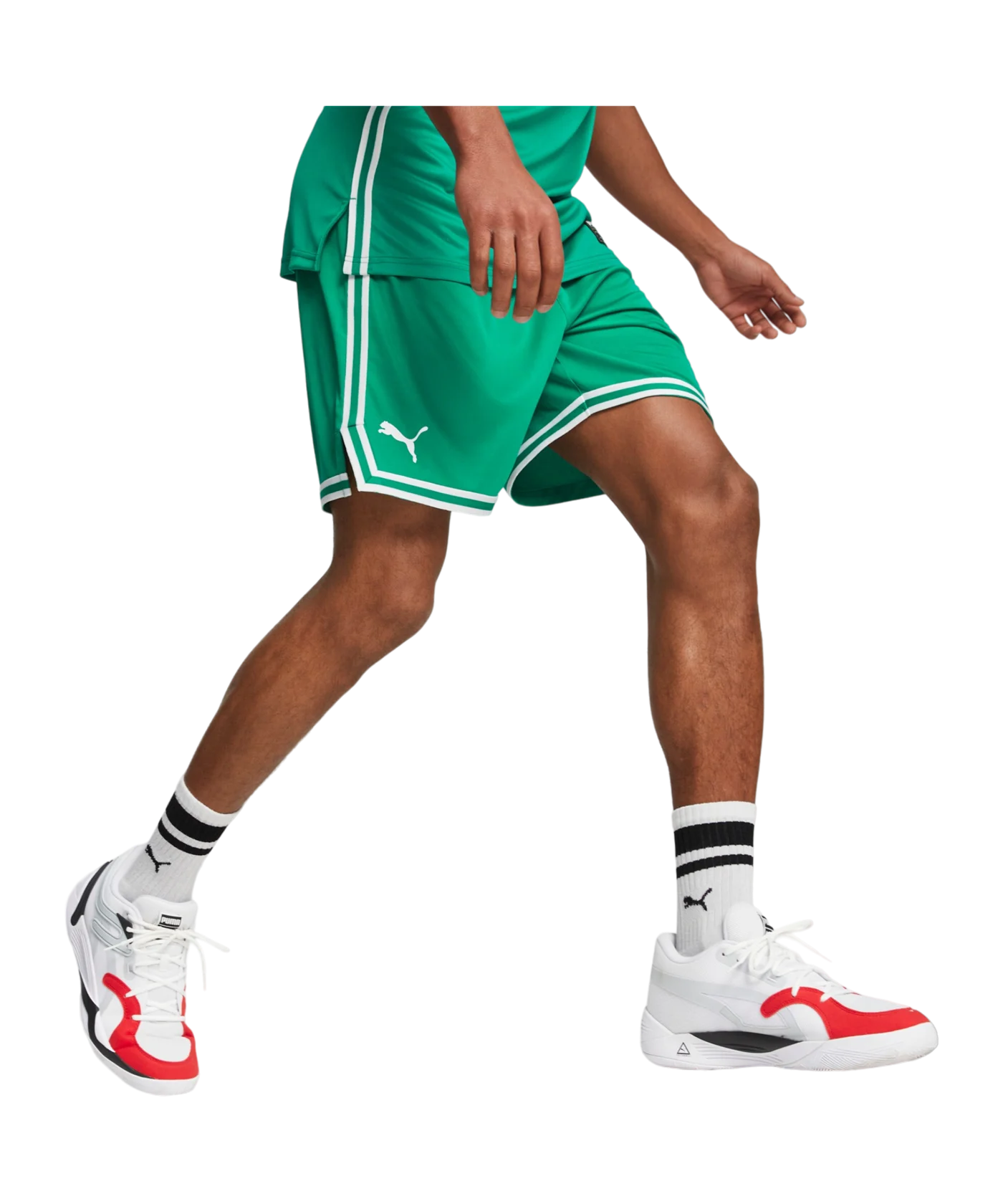 PUMA Hoops Team Game Short Grün F06