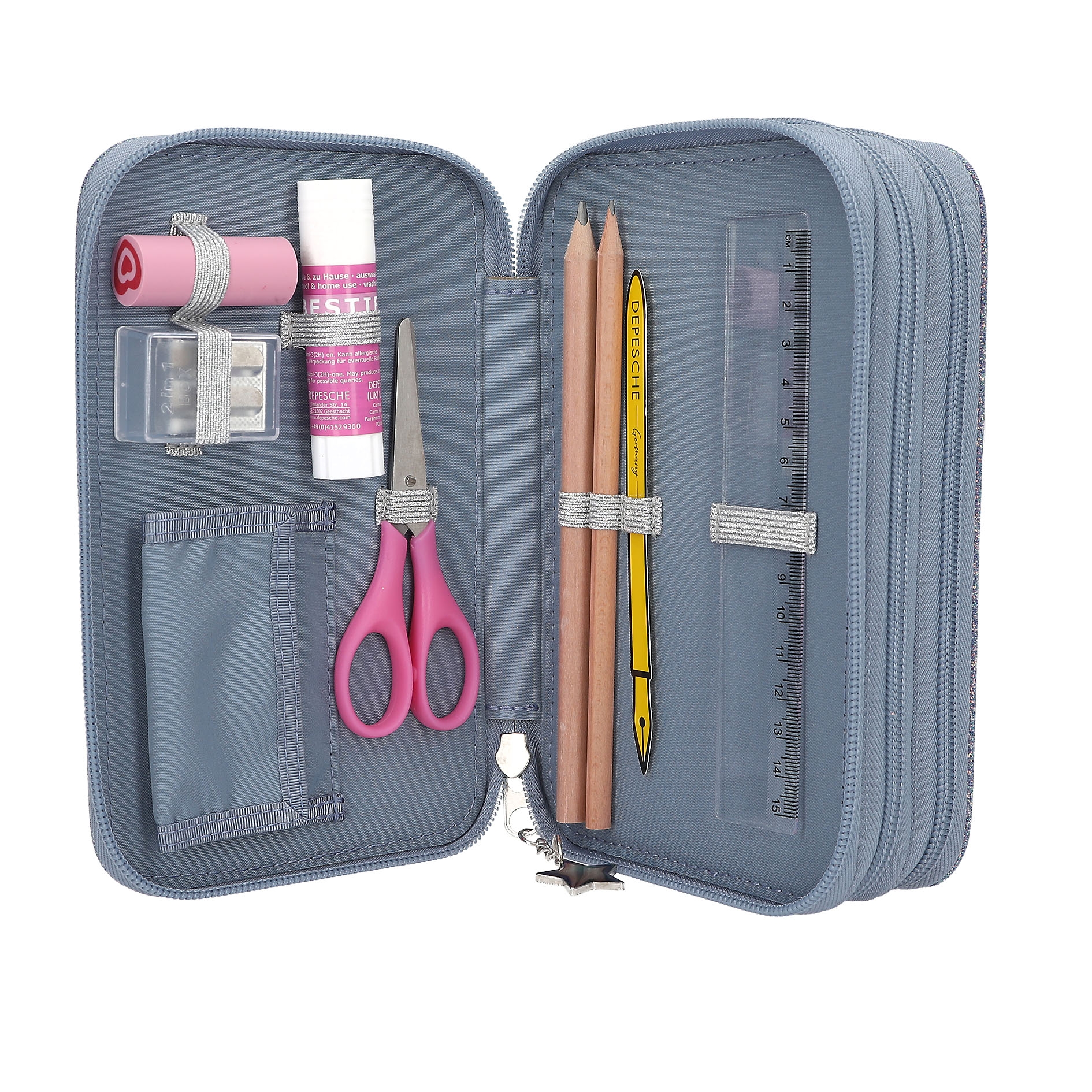 TOPModel 3-vaks etui WOLF