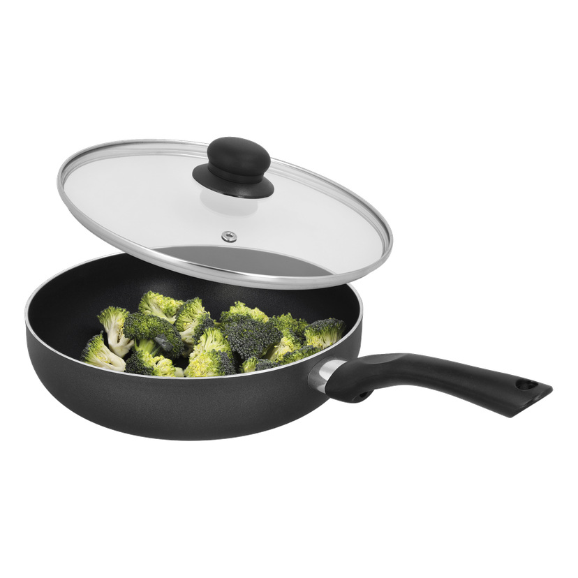 Keramisk traktorpanne med lokk Ø24 cm