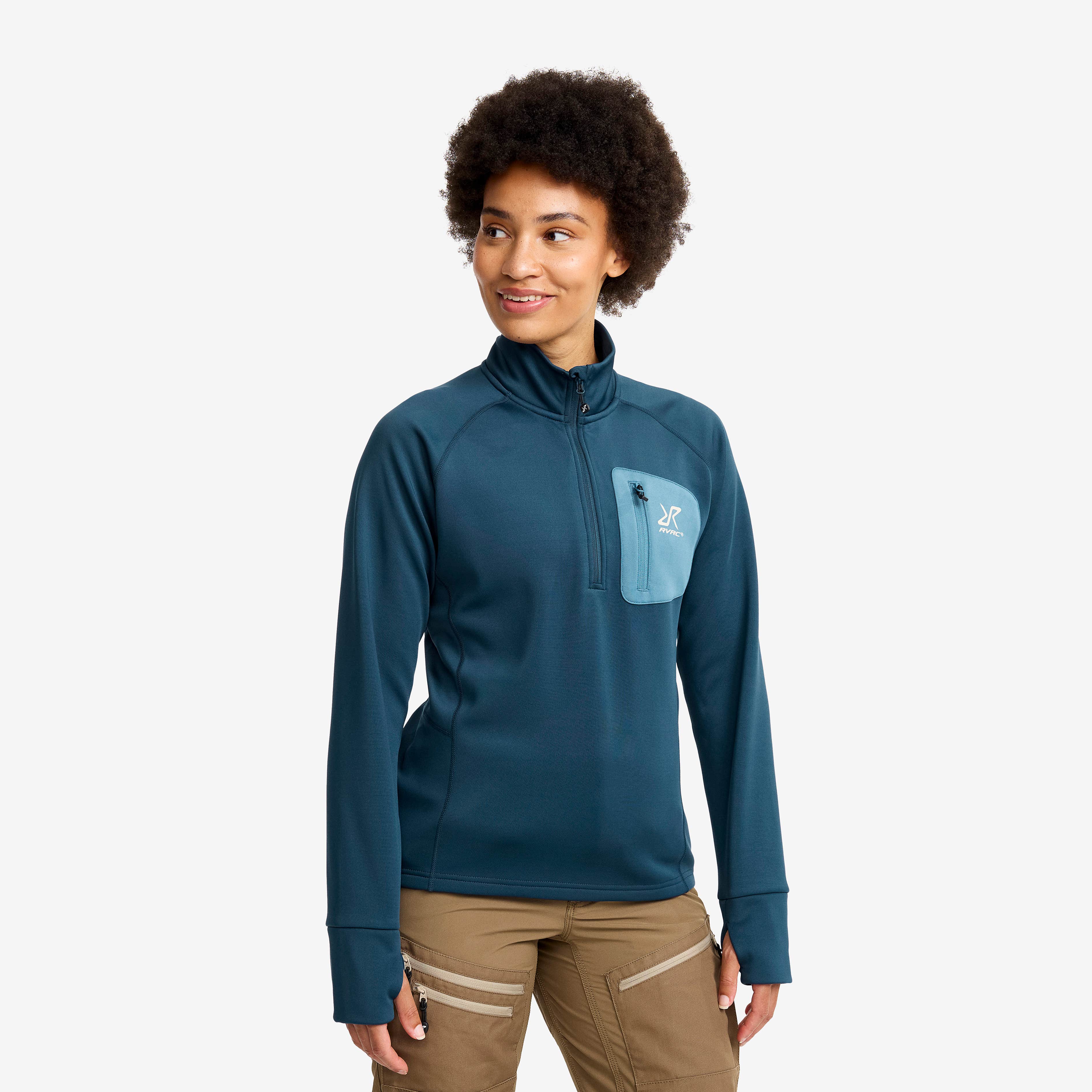 Evolution Half-zip Stretch Fleece Dame Moonlit Ocean