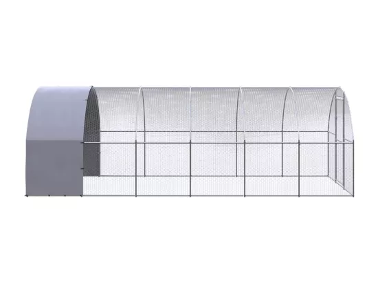 Poulailler d'extérieur 3x6x2 m Acier galvanisé