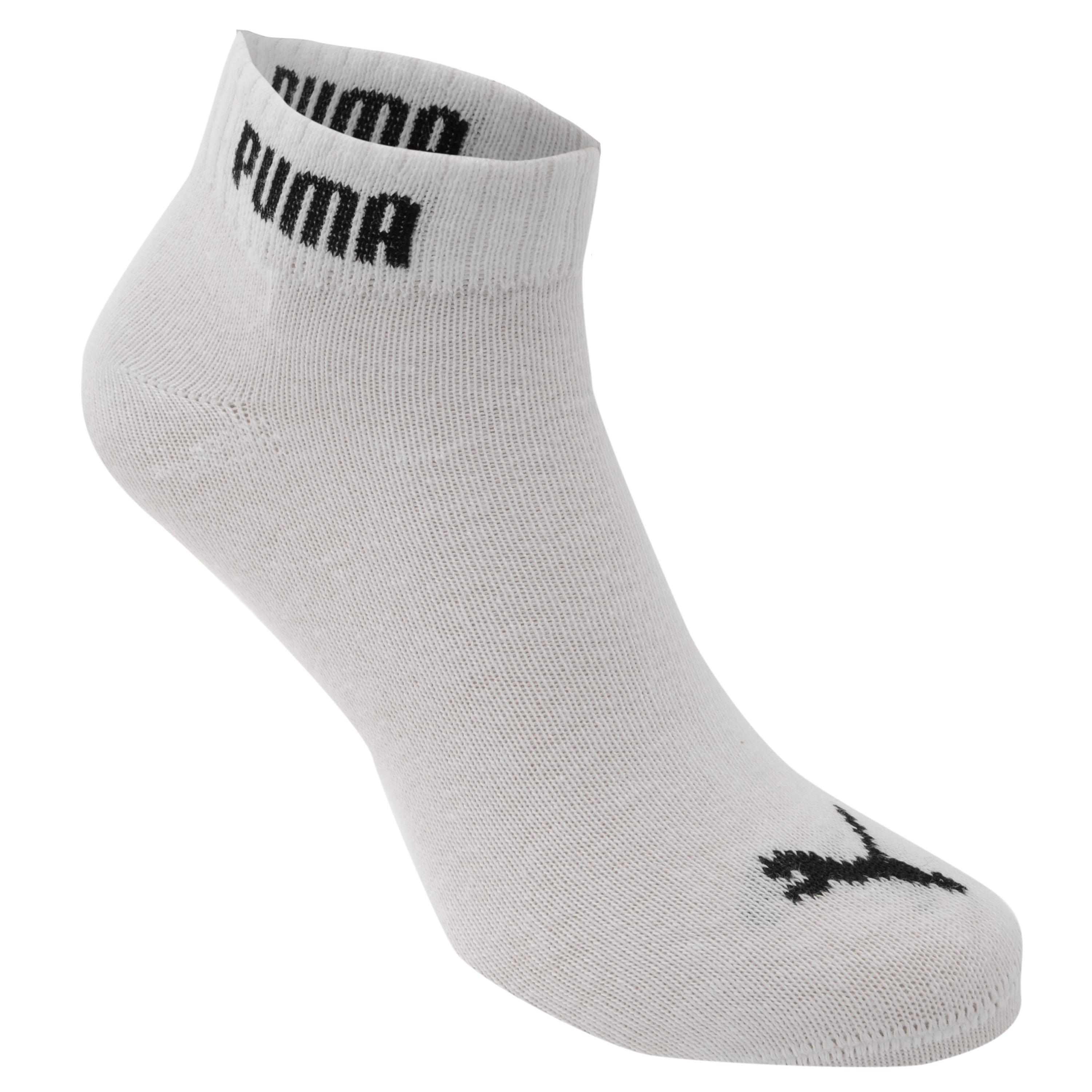 Puma 3 Pack Quarter Socks Junior