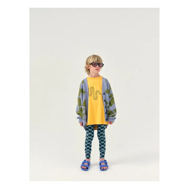 Main Story Gilet Jacquard Coton Bio | Bleu