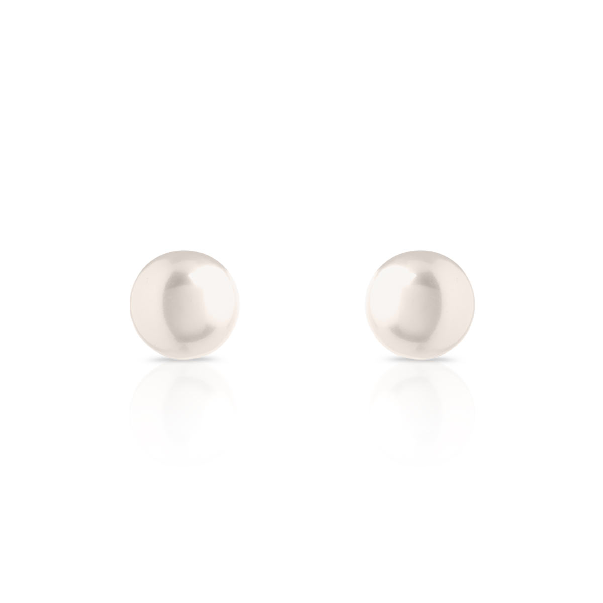 Boucles d'oreilles or 750 jaune perles de culture de Chine