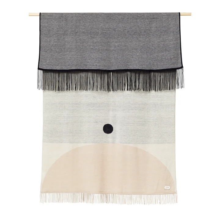 Form & Refine - Aymara Decke, 130 x 190 cm, gemustert Creme