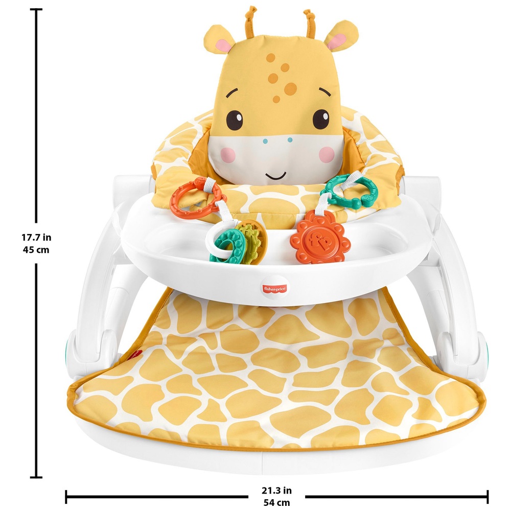 Fisher-Price Giraffe Sit-Me-Up Bodensitz mit Tablett