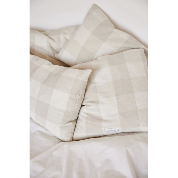 OYOY Living Design Chess Cushion Cover Long Clay