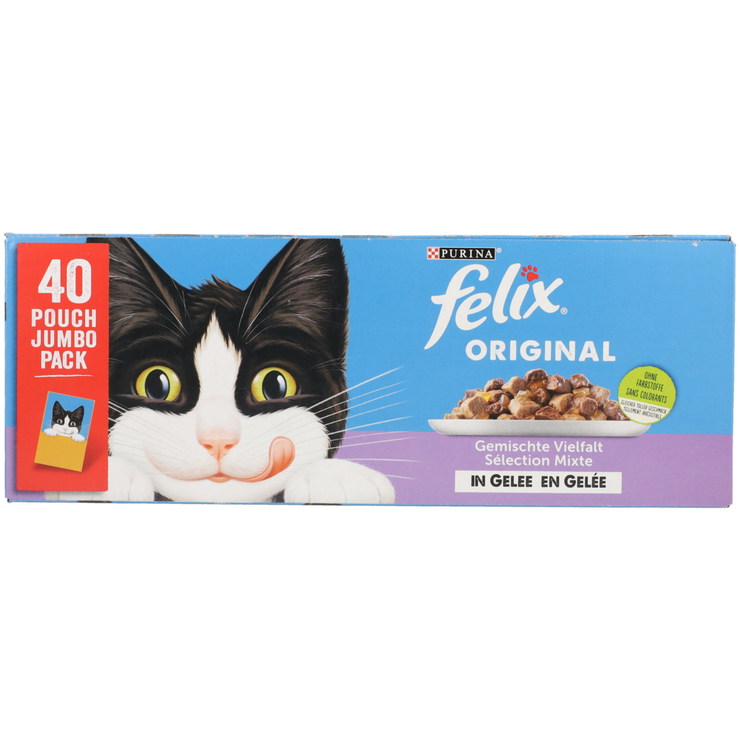Felix Original Katzenfutter in Gelee assortiert 40x85g
