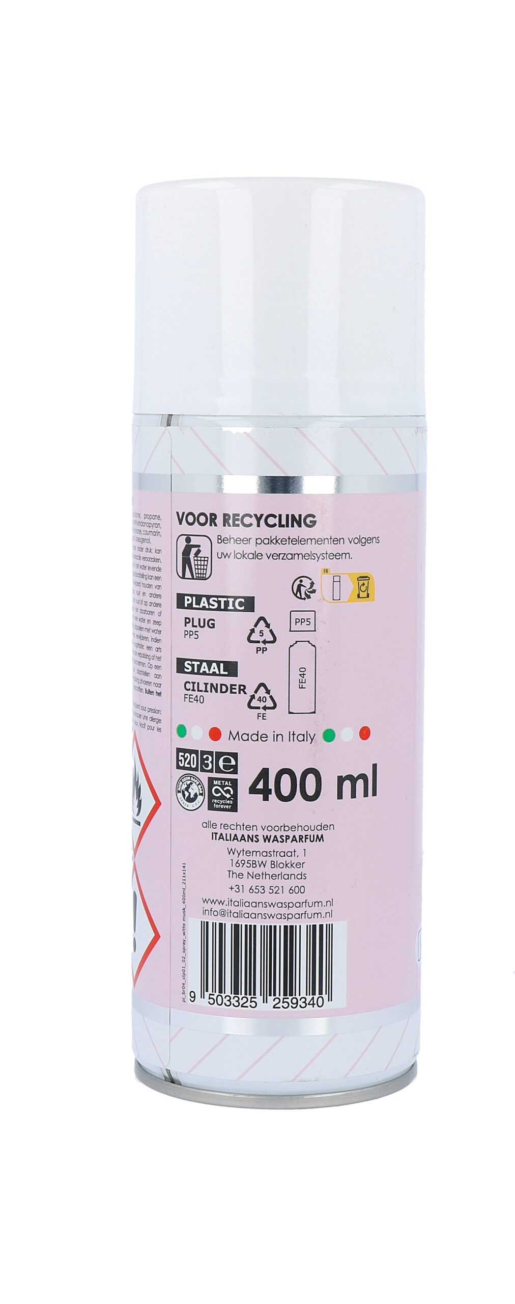 B&B Italiaans Opfrissertje Witte Musk (400 ml)