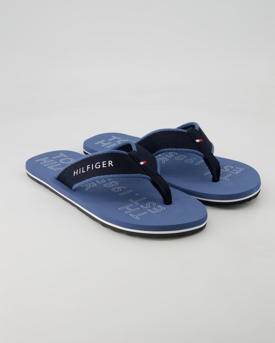 Tommy Hilfiger Sporty Beach Sandal Zehentrenner in Blau
