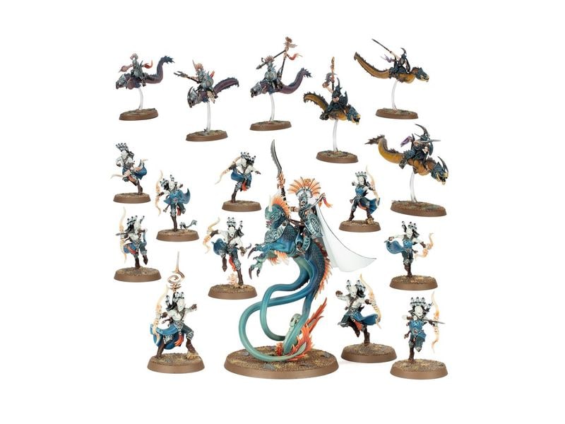 Games Workshop Figurenset Warhammer Age of Sigmar – Speersp Akhelianer-Flutgarde Tiefenvolks Idoneth