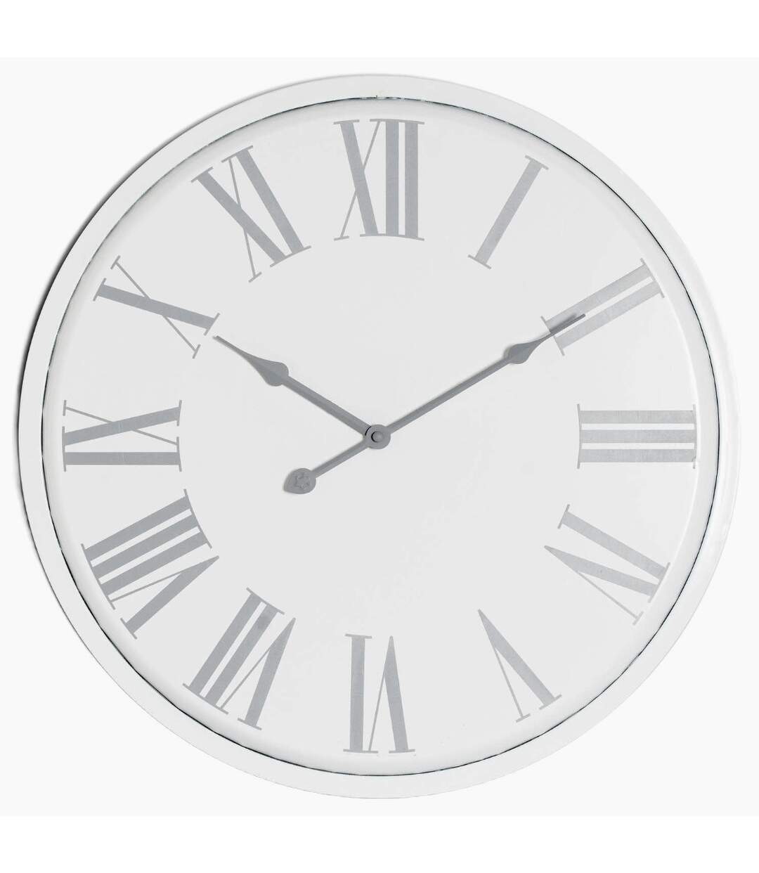 Hill Interiors - Horloge murale FLEMINGS (Blanc) (49 cm x 4 cm x 49 cm) - UTHI4511