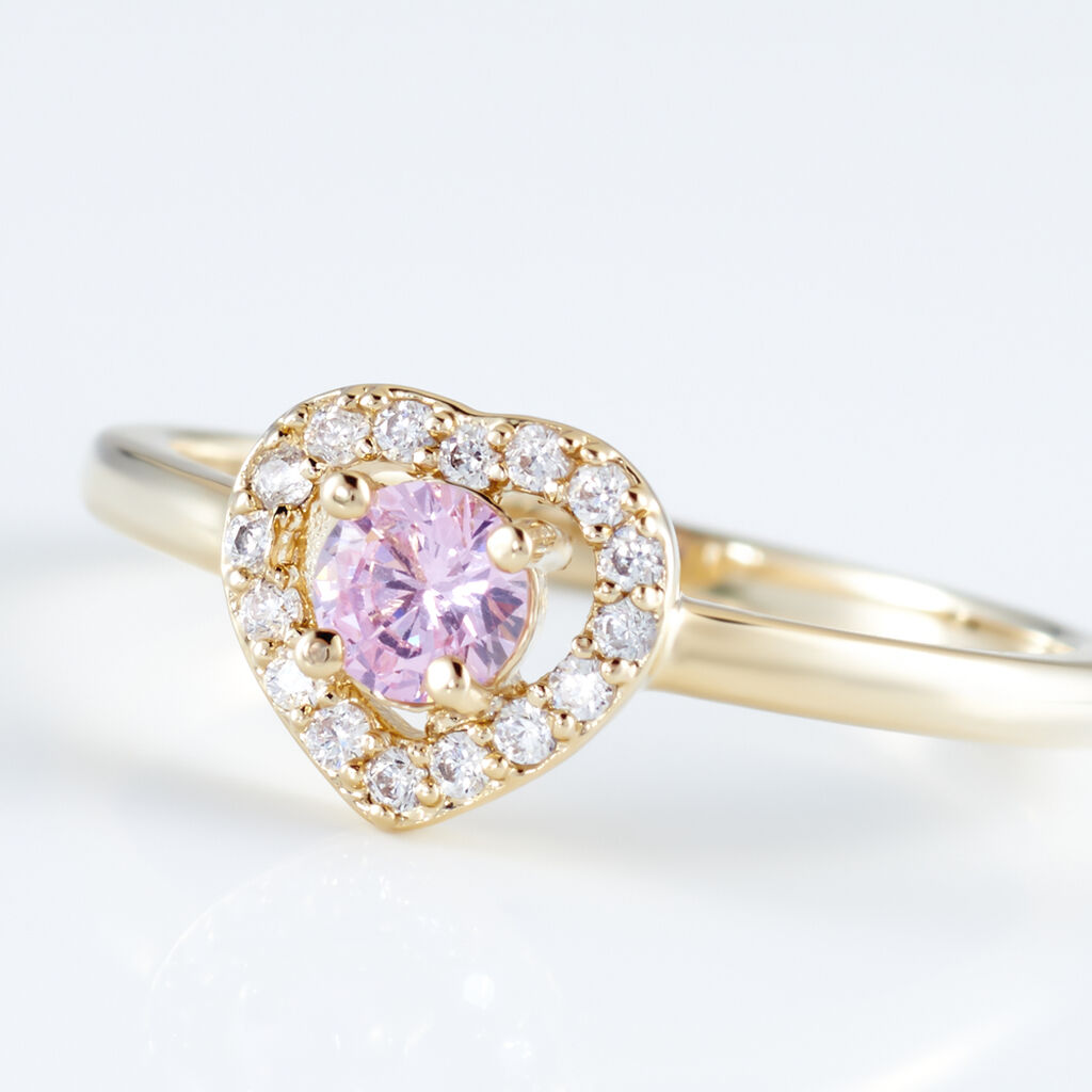 Bague Plaqué Or Jaune Alais Oxyde De Zirconium