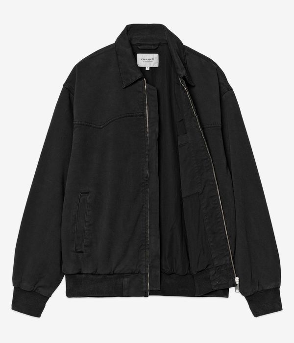 Carhartt WIP OG Santa Fe Dewey Jacke (black garment dyed) online kaufen | skatedeluxe