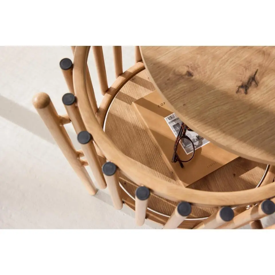 Svea - Farouk ronde bijzettafel - ø45 cm - naturel