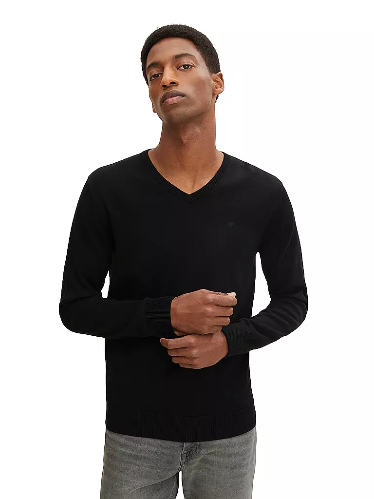 TOM TAILOR Pullover schwarz