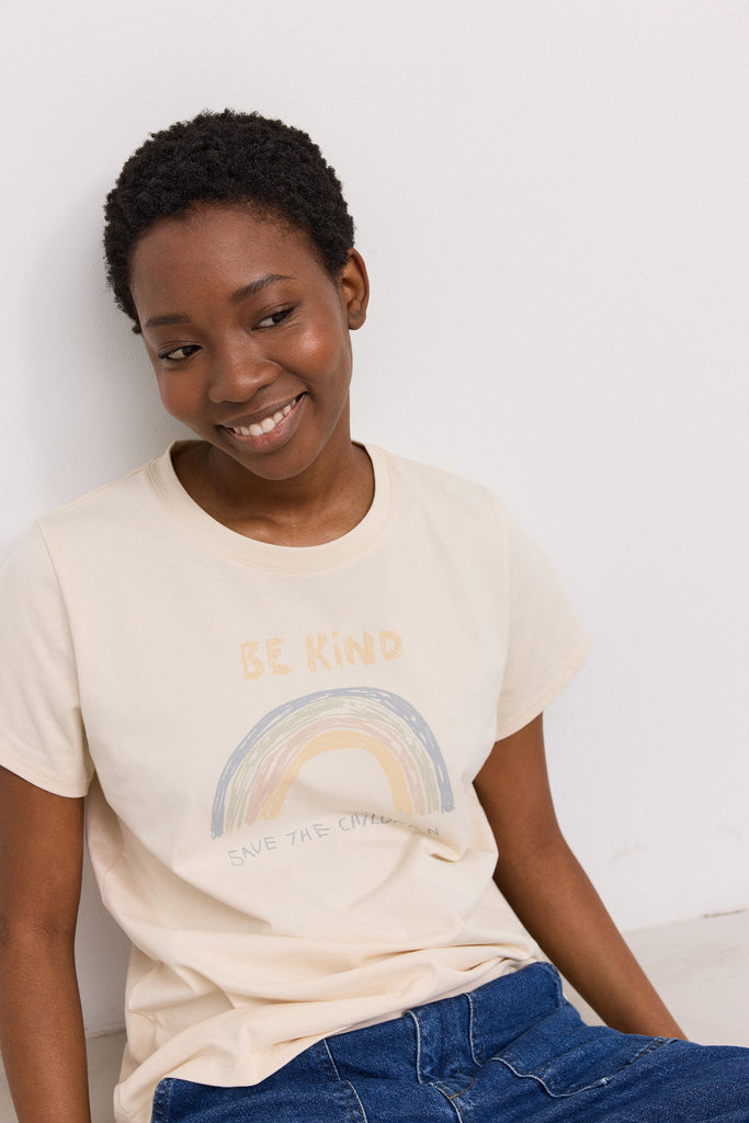 CharityTee W, T-shirt - Off White