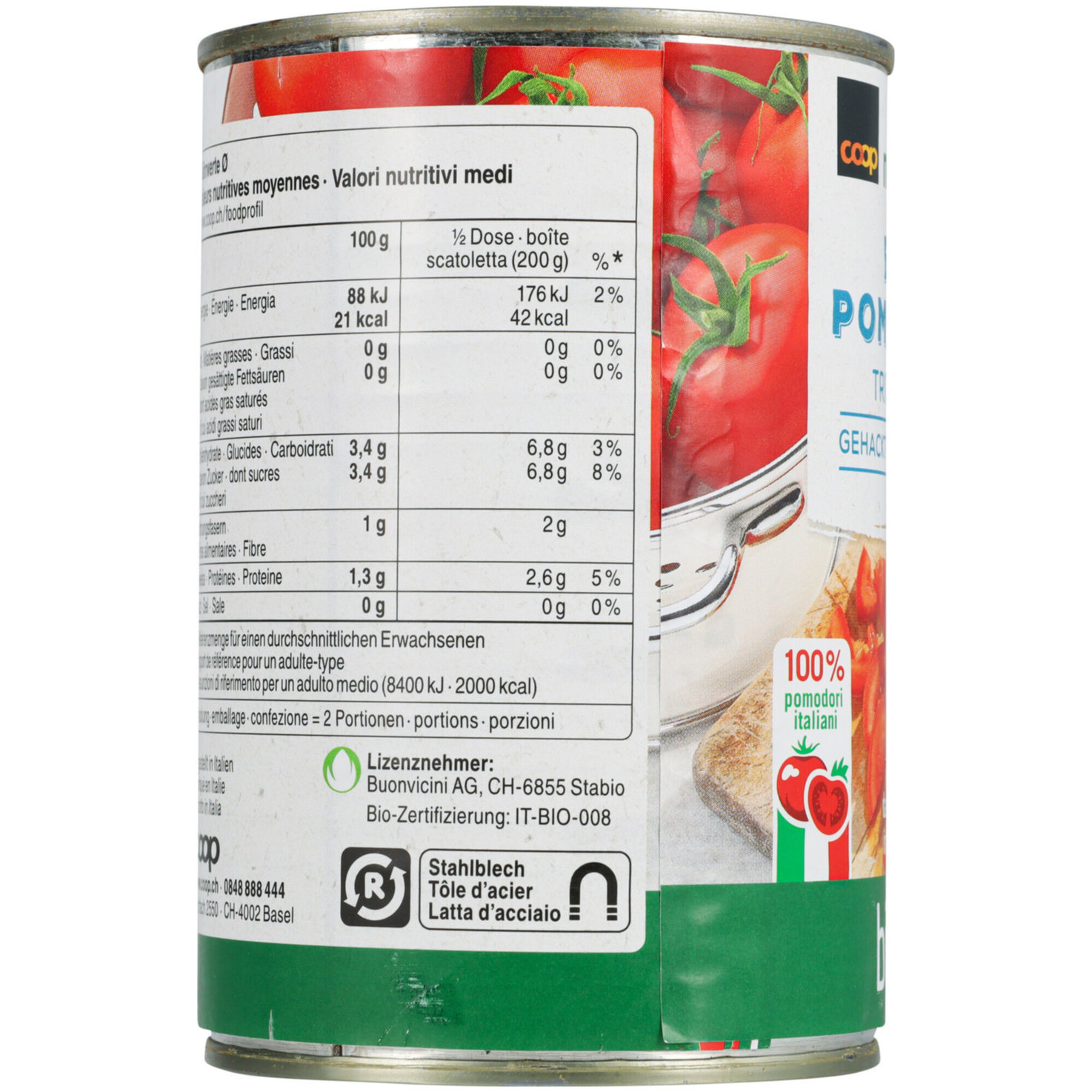 Naturaplan Bio Tomaten gehackt