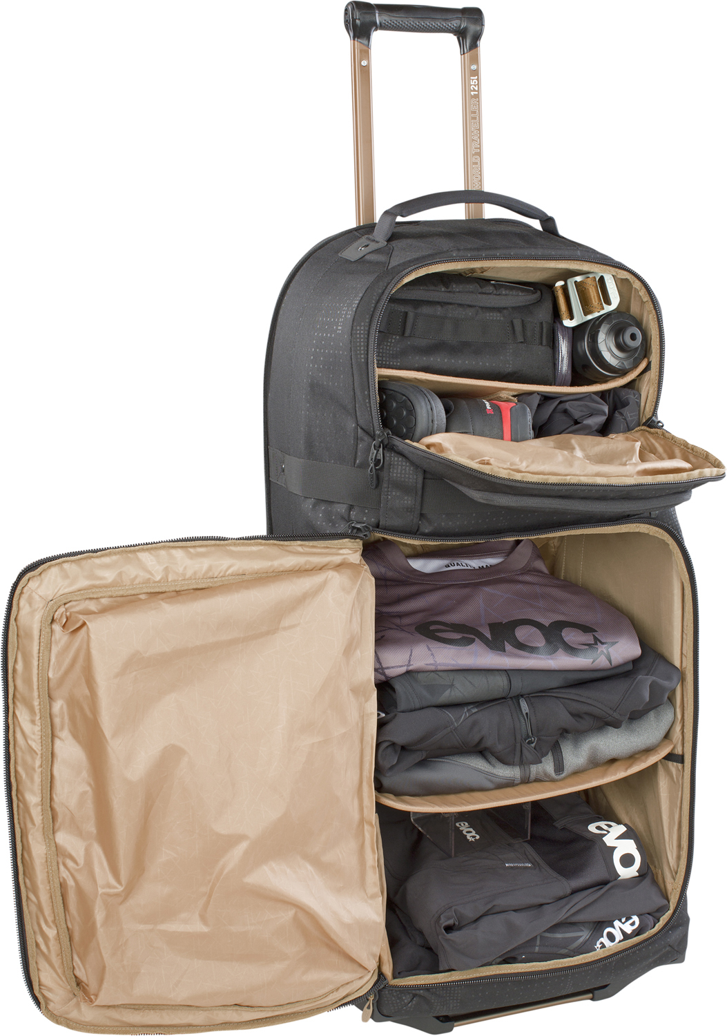 EVOC World Traveller Kuffert 125 Sort