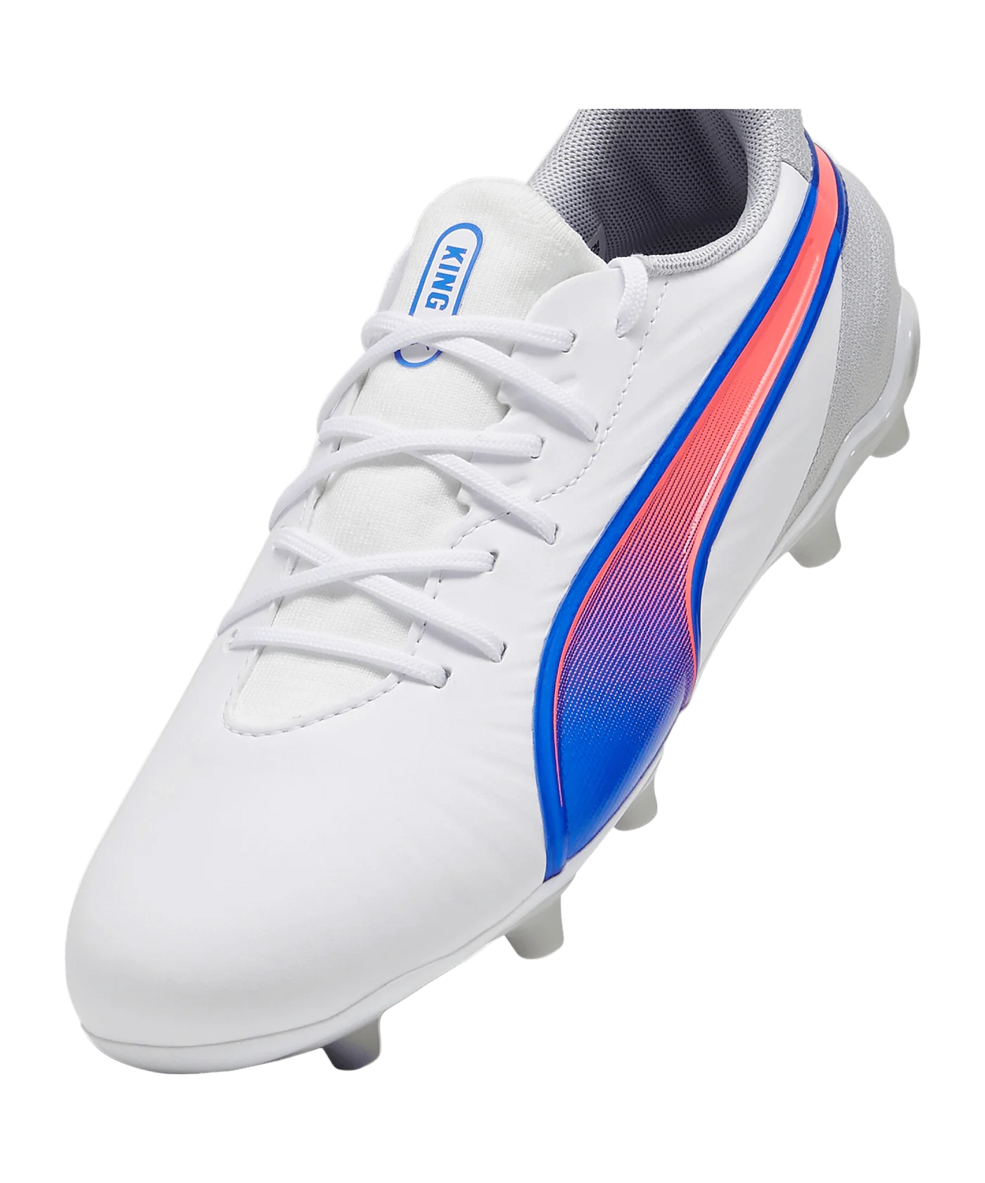 PUMA KING Match FG/AG Formula Jr Kids Weiss Blau F02