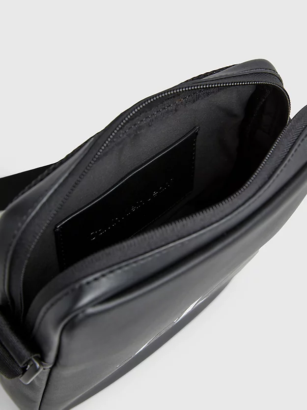 Bolsa de ombro estilo repórter com logotipo