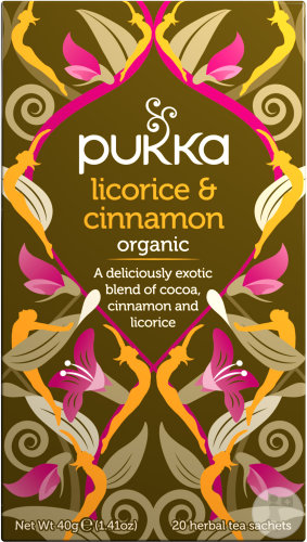 Pukka Herbs Infusion Biologique Réglisse Et Cannelle 20 Sachets